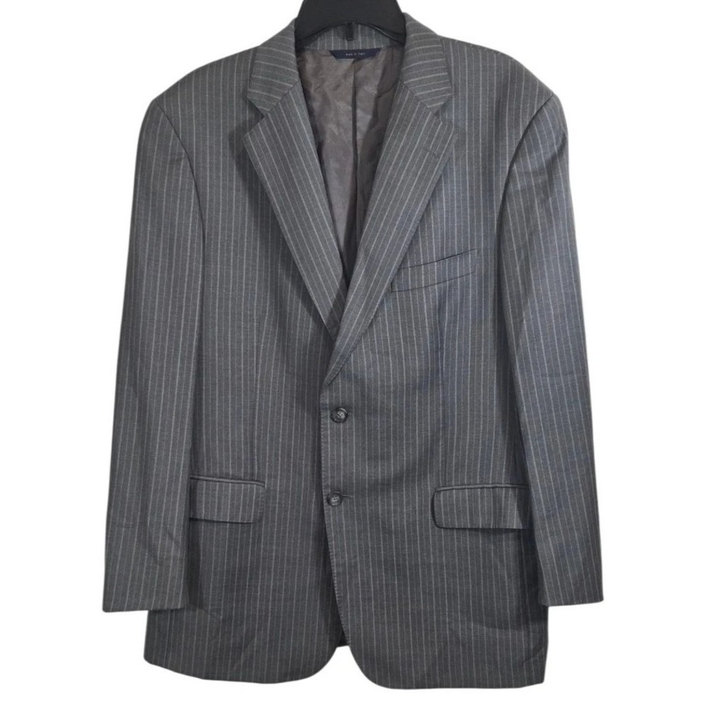 Brooks Brothers 1818 Regent 45R Wool Blazer Vitale Barberis Canonico Italy Gray